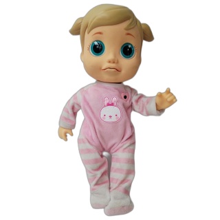Baby Alive Lulu Câlins - Poupée Interactive Bébé Blonde Yeux Bleus - H