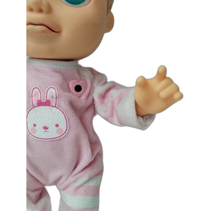 Baby Alive Lulu Câlins - Poupée Interactive Bébé Blonde Yeux Bleus - H