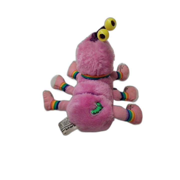 Peluche Lots-a-Lots Monster Rose Vintage - Yeux Globuleux Arc-en-Ciel 
