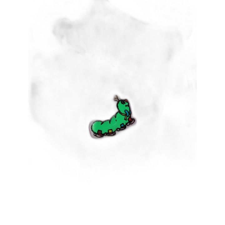 Peluche Lots-a-Lots Monster Rose Vintage - Yeux Globuleux Arc-en-Ciel 