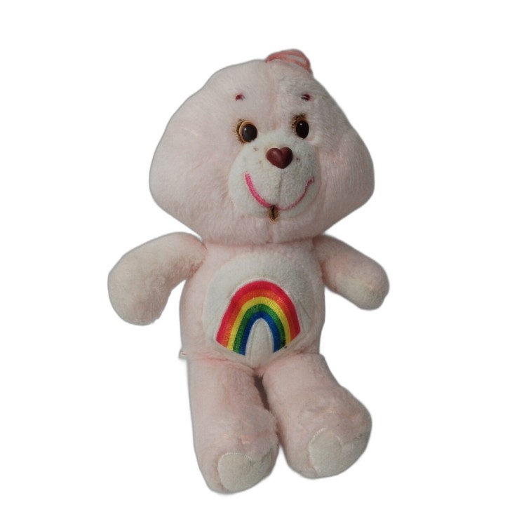 Bisounours Cheer Bear Peluche Rose Arc-en-Ciel Vintage - Collector Ann