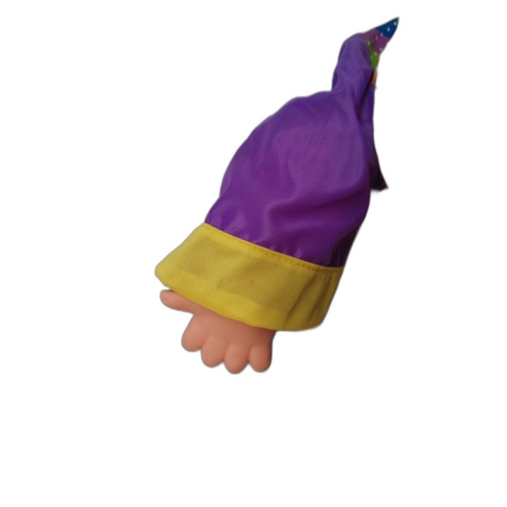 Grande Poupée Clown Vintage Cheveux Verts Multicolore - Peluche Fantai