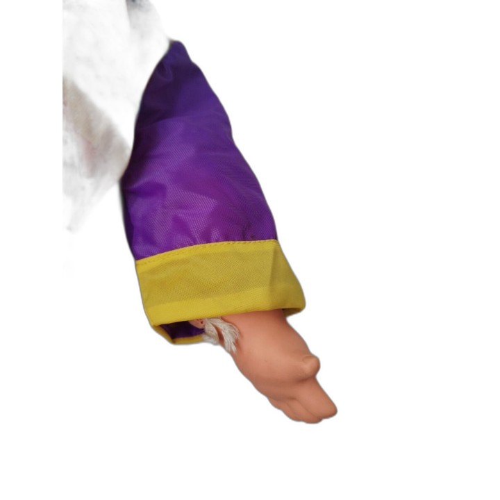 Grande Poupée Clown Vintage Cheveux Verts Multicolore - Peluche Fantai