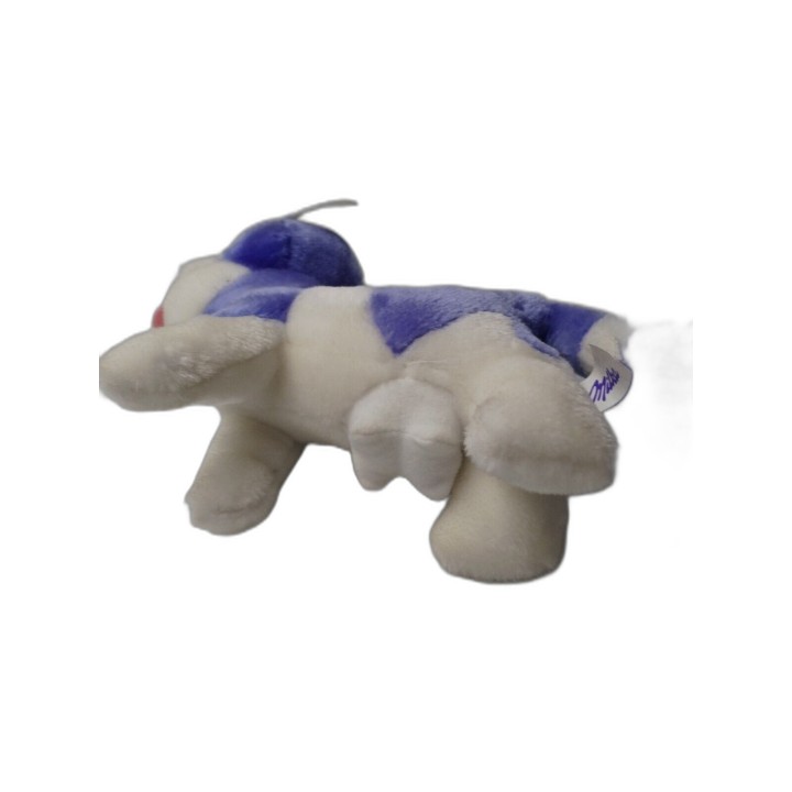 Peluche Chien Husky Violet Yeux Bleus — Doudou Chiot Kawaii — Occasion