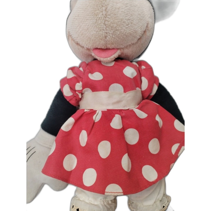Grande Peluche Minnie Mouse Disney Applause 50 cm - Robe à Pois Rouge