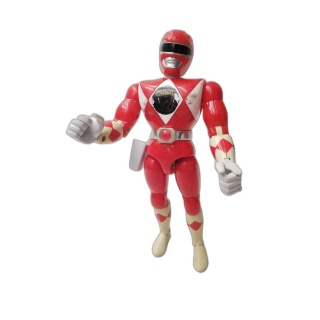 Power Rangers Red Ranger - Figurine Articulée Vintage Bandai - Bouton