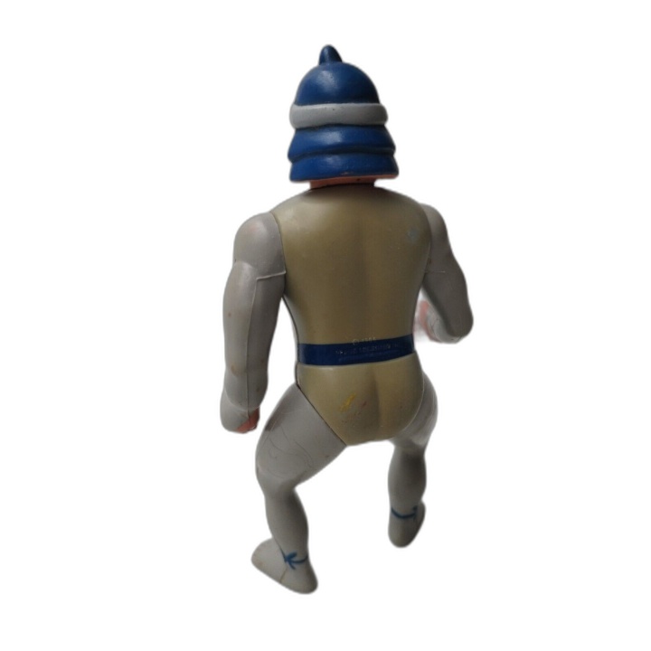 Figurine Articulée Vintage Années 80 - Guerrier Casque Bleu - Figurine