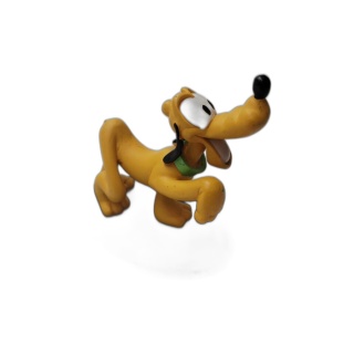 Figurine Pluto Disney - Personnage Mickey - Statuette Résine Socle Noi