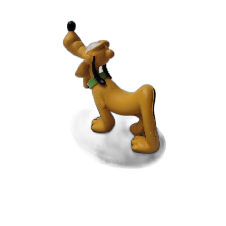 Figurine Pluto Disney - Personnage Mickey - Statuette Résine Socle Noi