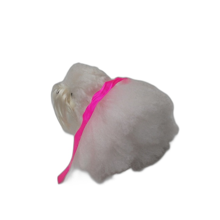 Sweetie Pups Hasbro 1989 - Chien Peluche Bichon Maltais Blanc avec Lai