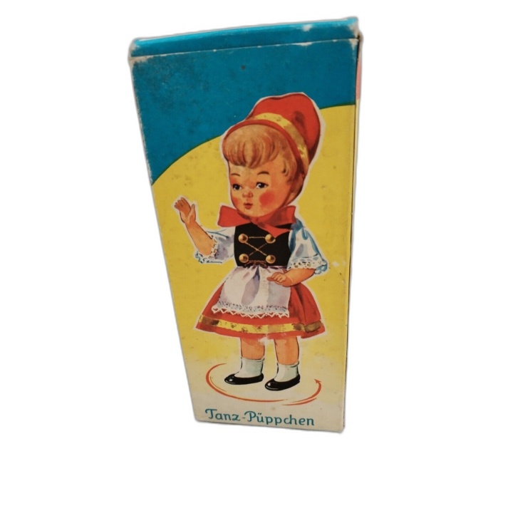 Tanz-Püppchen Poupée Vintage Mécanique à Remonter Costume Folklorique