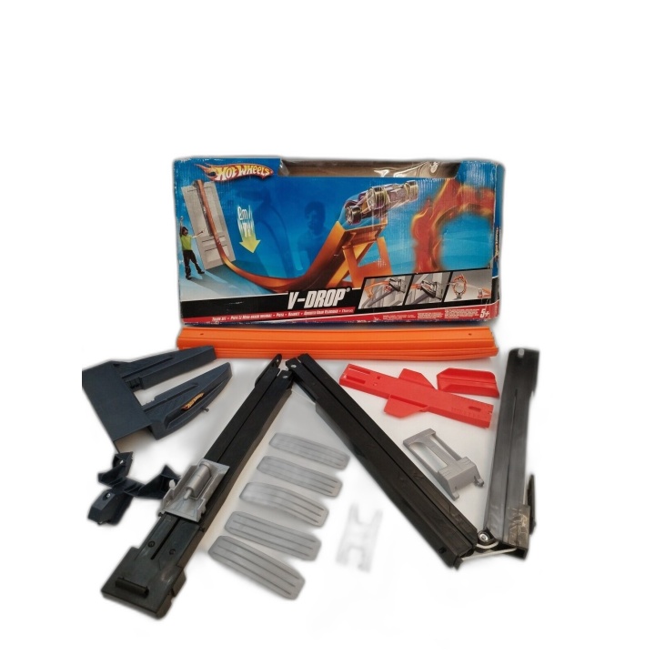 Hot Wheels V-Drop Piste Méga Crash Infernal Mattel - Circuit Voiture M
