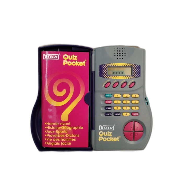 VTech Quiz Pocket - Jeu Électronique Éducatif 1000 Questions - 6 Thème