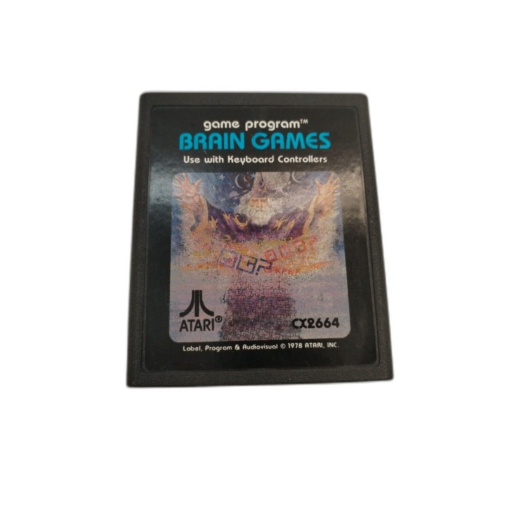 Brain Games - Atari 2600 - Cartouche CX2664 - Jeu Réflexion Vintage -