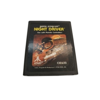 Night Driver - Atari 2600 - Jeu Course Rétro Vintage 1978 - Cartouche