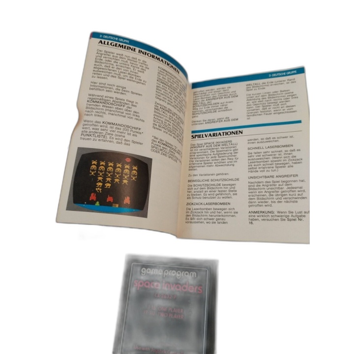 Space Invaders - Atari 2600 - Cartouche CX-2632 avec 2 Manuels - Jeu R
