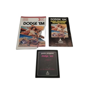 Dodge 'Em - Atari 2600 - Jeu Course Vintage CX2637 - Occasion Complet