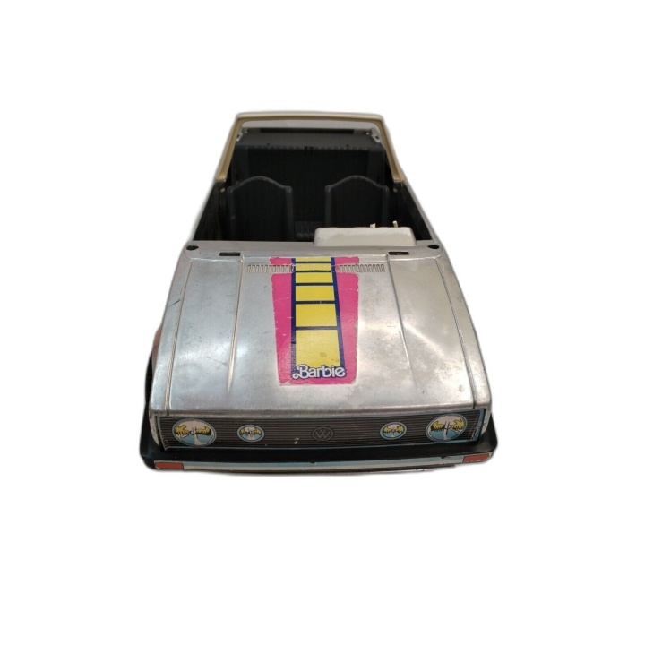Lot Barbie Vintage Mattel - Voiture Golf + Mobylette + Valise Voyage -