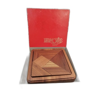 Tangram Bois Luxe Harmonies Créations - Puzzle Casse-Tête Bois Massif