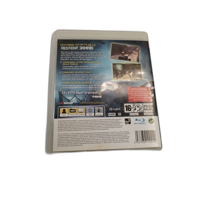 BlackSite Area 51 - PlayStation 3 - Jeu FPS Tir - Occasion Complet