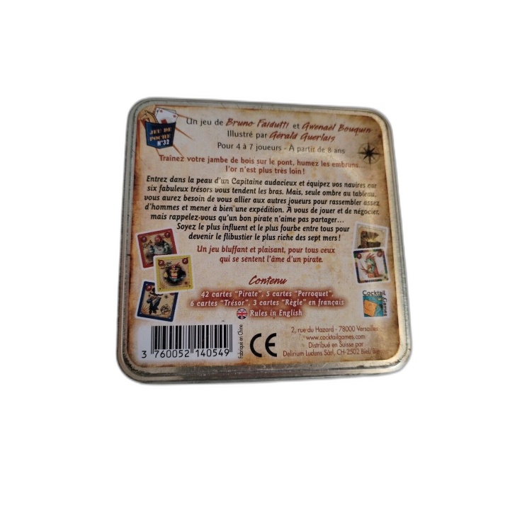 Captain Pirate - Cocktail Games - Jeu de cartes de poche - Occasion
