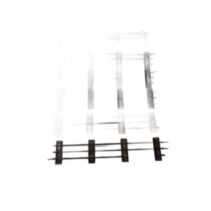 Lot 6 Rails Droits Voie O JEP Made in France - Train Miniature Ancien