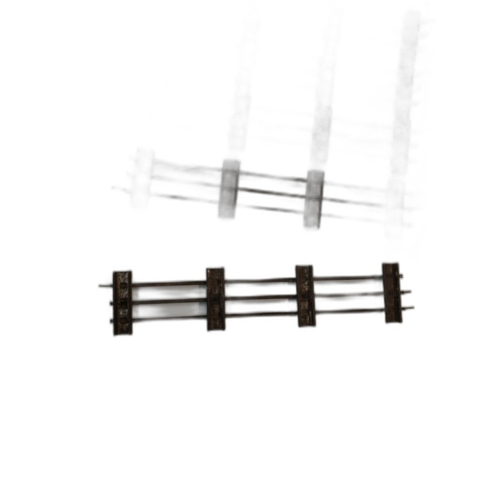 Lot 6 Rails Droits Voie O JEP Made in France - Train Miniature Ancien