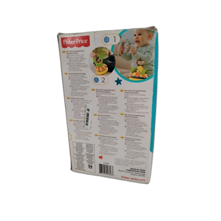 Fisher-Price Ma Pyramide Petit Singe SnugaMonkey - Doudou Éveil 0+ - B