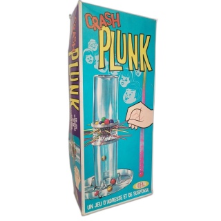 Crash Plunk - Ideal - Jeu Adresse et Suspense Vintage - Billes Tiges -