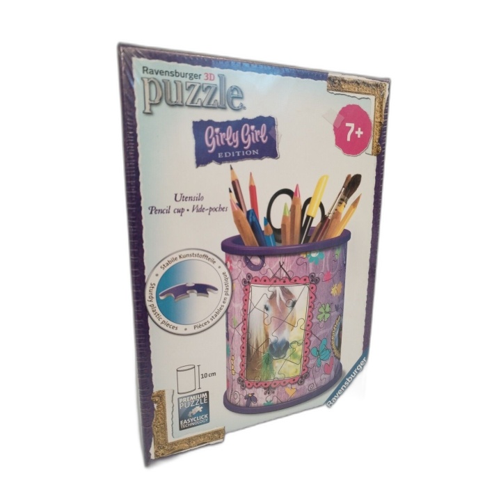 Ravensburger Puzzle 3D Girly Girl - Pot à Crayons Cheval - 54 Pièces -