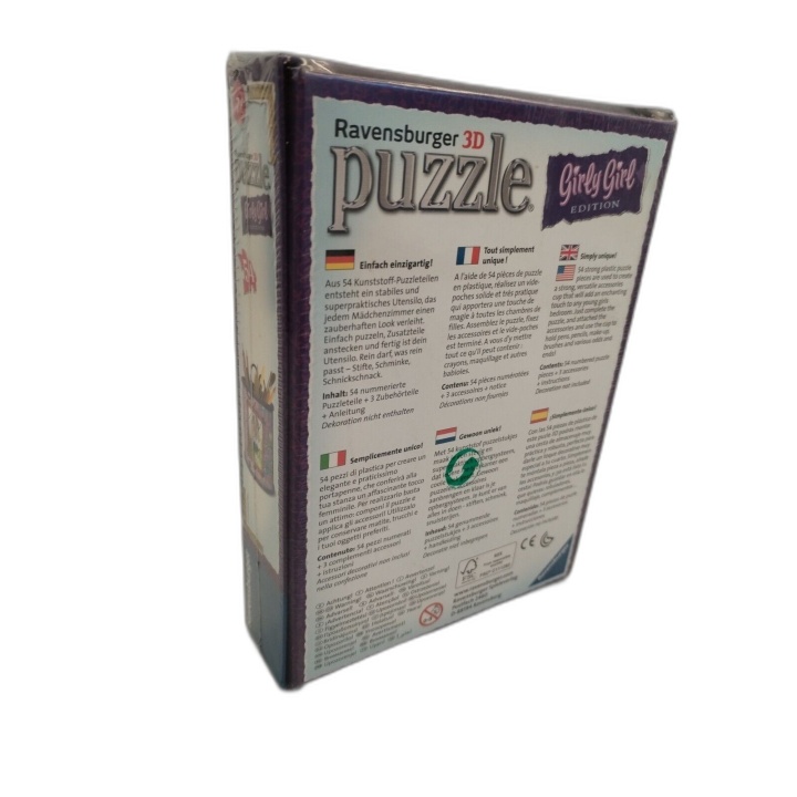 Ravensburger Puzzle 3D Girly Girl - Pot à Crayons Cheval - 54 Pièces -