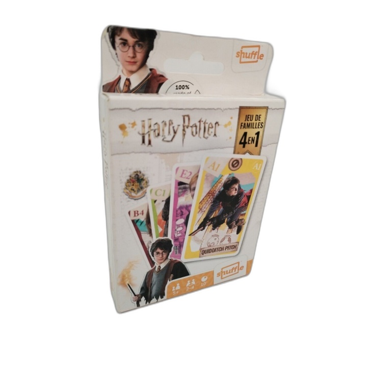 Harry Potter Jeu de Familles 4 en 1 - Shuffle - Jeu de Cartes 2-4 Joue