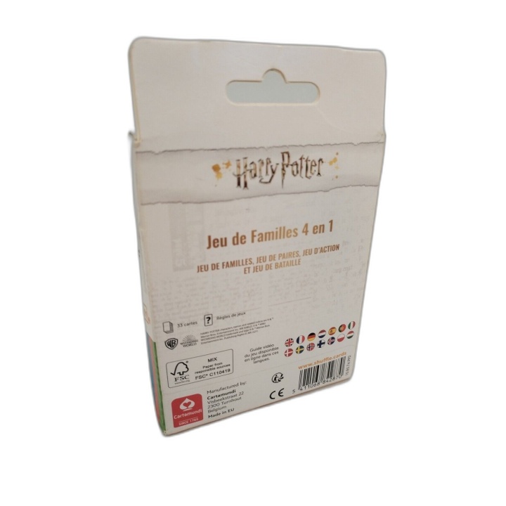 Harry Potter Jeu de Familles 4 en 1 - Shuffle - Jeu de Cartes 2-4 Joue