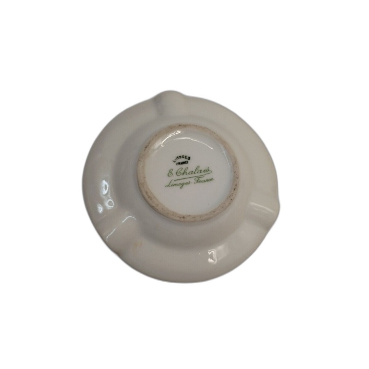 Cendrier Porcelaine Monaco Casino Roulette - Signé E. Chalais Limoges