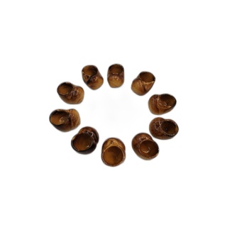 Lot 10 Coquilles Godets à Escargots Céramique Grès Émaillé - Service E