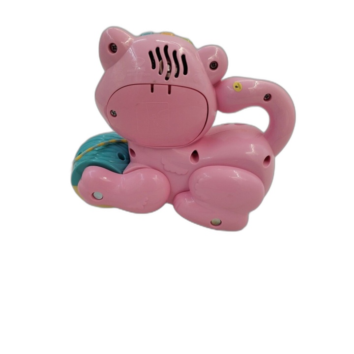 VTech 1 2 3 P'tit Chat - Jouet d'éveil interactif bébé à tirer - Rose
