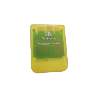 Memory Card PlayStation 1 PS1 Jaune Translucide - Carte Mémoire Offici