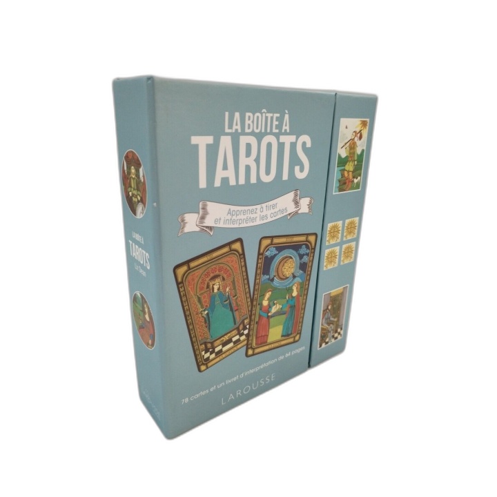 La Boîte à Tarots Larousse - 78 Cartes + Livret 64 Pages - Apprendre l