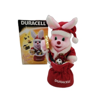 Duracell Santa Bunny Figurine Peluche Électronique Articulée Noël - Bo