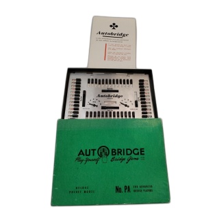 Autobridge Deluxe Pocket Model No.PA - Jeu Solitaire Bridge Vintage -