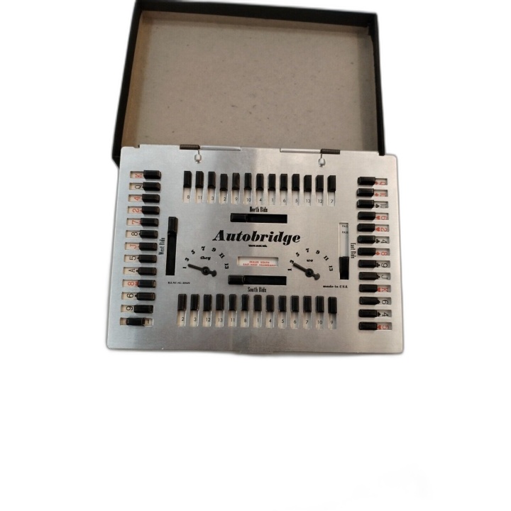 Autobridge Deluxe Pocket Model No.PA - Jeu Solitaire Bridge Vintage -