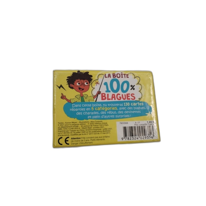 La Boîte 100% Blagues - Gründ - Énigmes Charades Blagues Enfants - 6 a