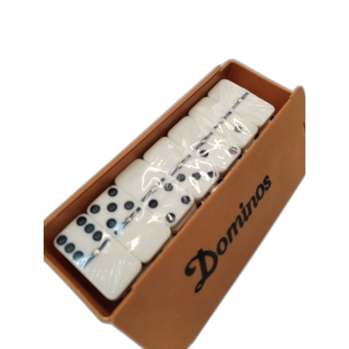 Jeu de Dominos Double Six - 28 Pièces en Boîte - Jeu Classique Famille