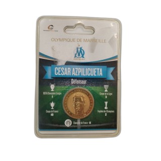 Médaille Pièce Or Cesar Azpilicueta - Olympique de Marseille OM - Coll