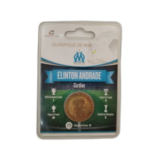 Médaille Pièce Collection OM Elinton Andrade - Olympique de Marseille 