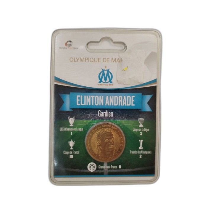 Médaille Pièce Collection OM Elinton Andrade - Olympique de Marseille 