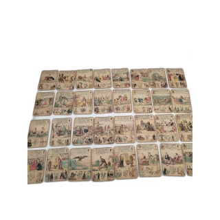 Grand Tarot Lenormand Gaudais Grimaud XIXe - 32 Cartes Cartomancie Tam