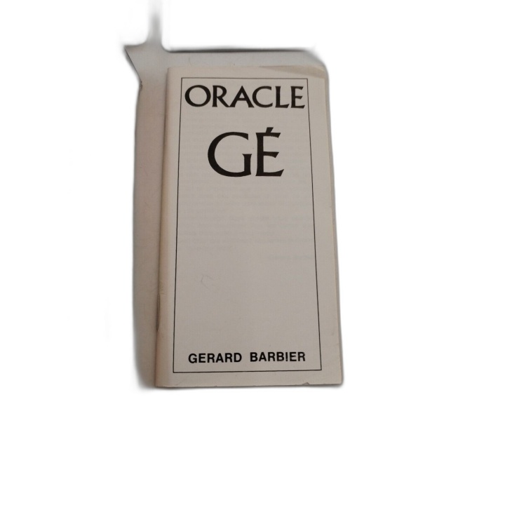 Oracle Gé de Gérard Barbier - Jeu de Cartes Divinatoire Vintage Comple