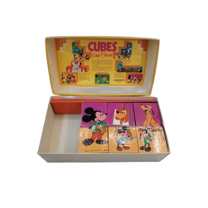 Cubes Walt Disney - Fernand Nathan - Puzzle Cubes Enfant Vintage - Occ