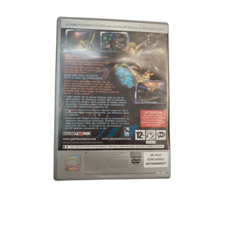 Jak II Hors-la-Loi - PlayStation 2 - Édition Platinum - Jeu Action Ave